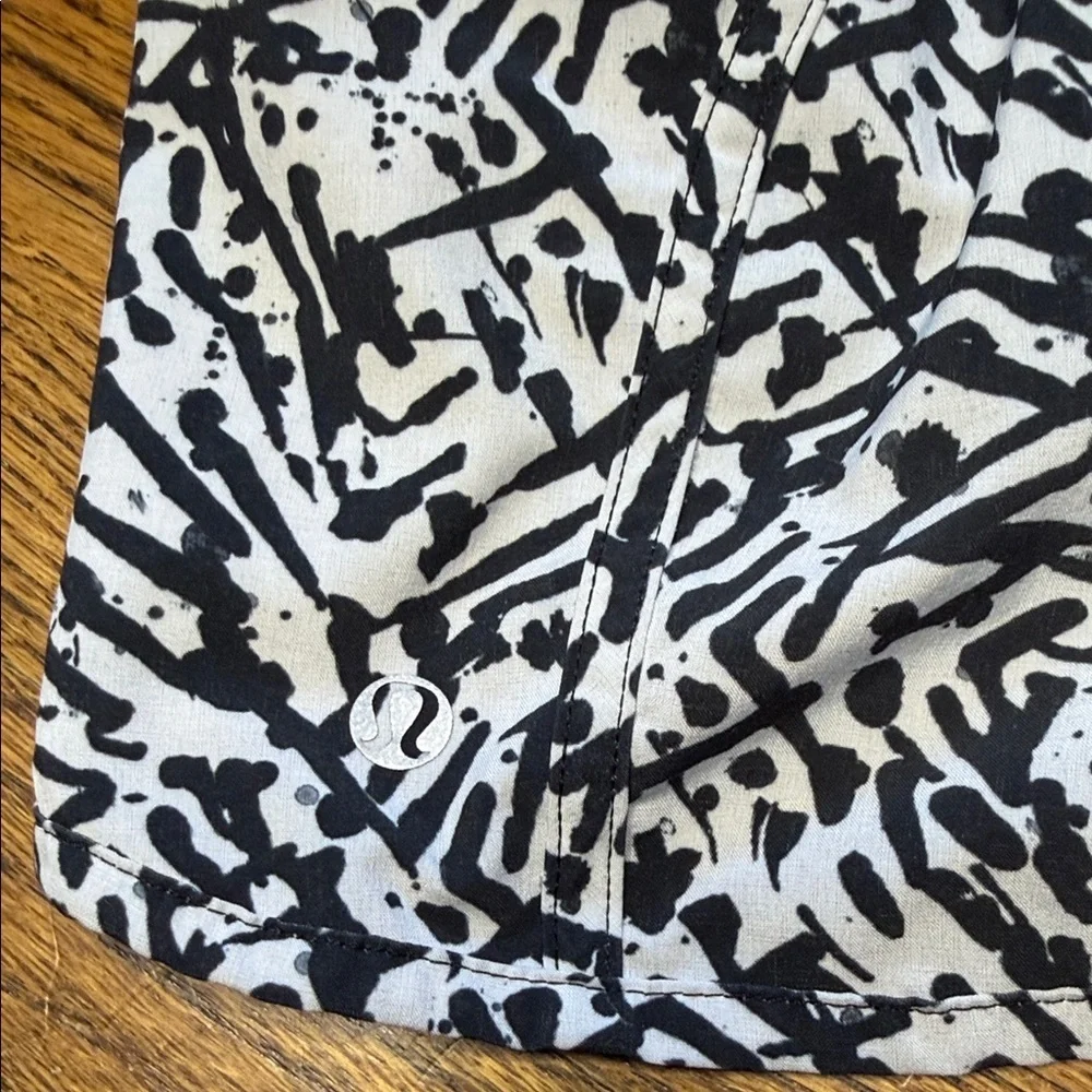 lululemon athletica Black and White Athletic Shorts